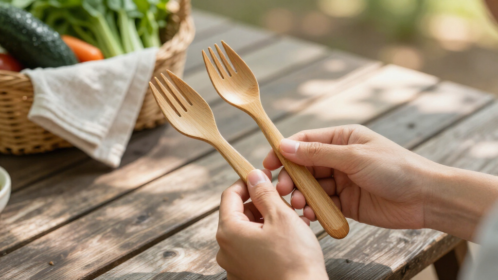 reusable bamboo utensil sets