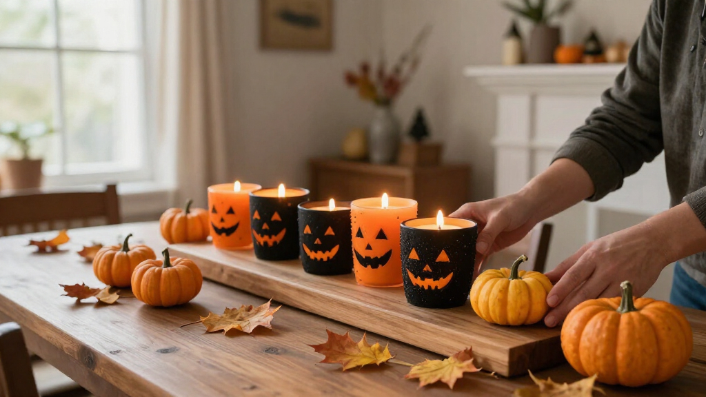 Halloween candle holders