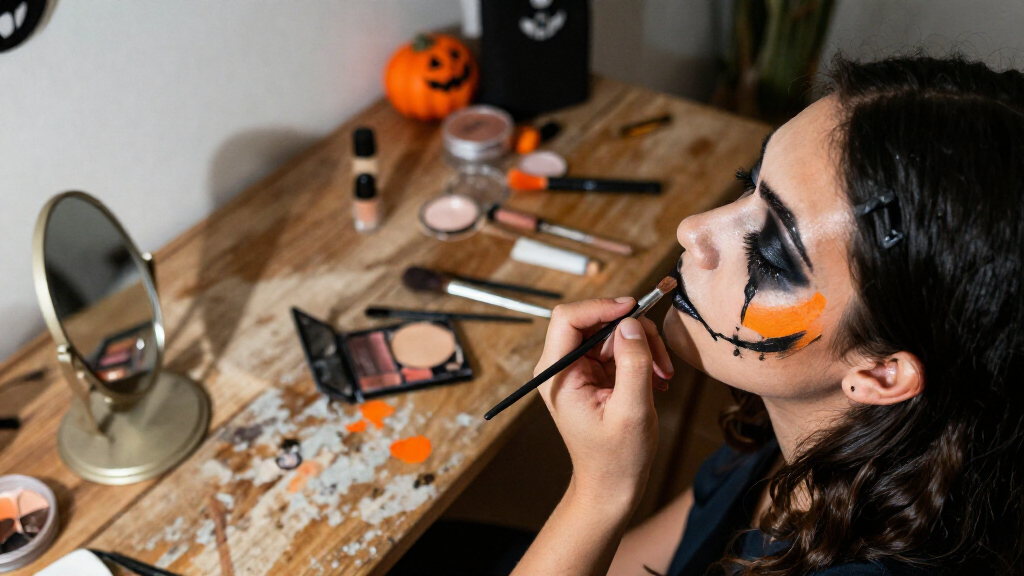 Halloween makeup brushes