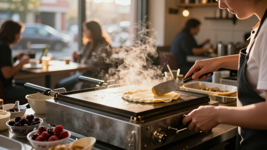 high ticket commercial crepe griddle 2
