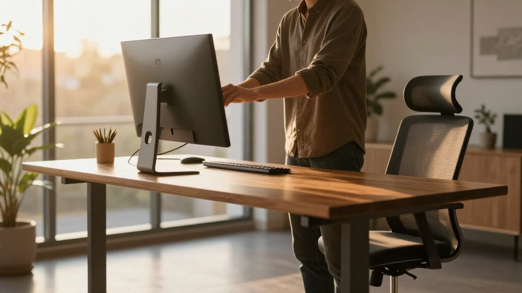 l shaped standing desk