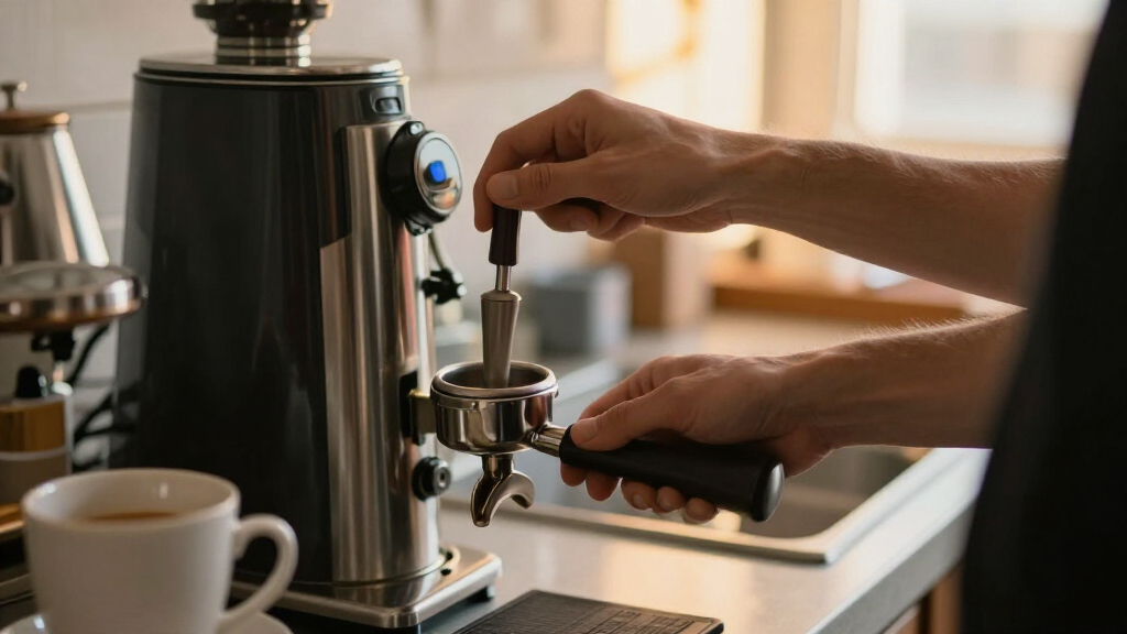 best espresso grinder with tall portafilter fork