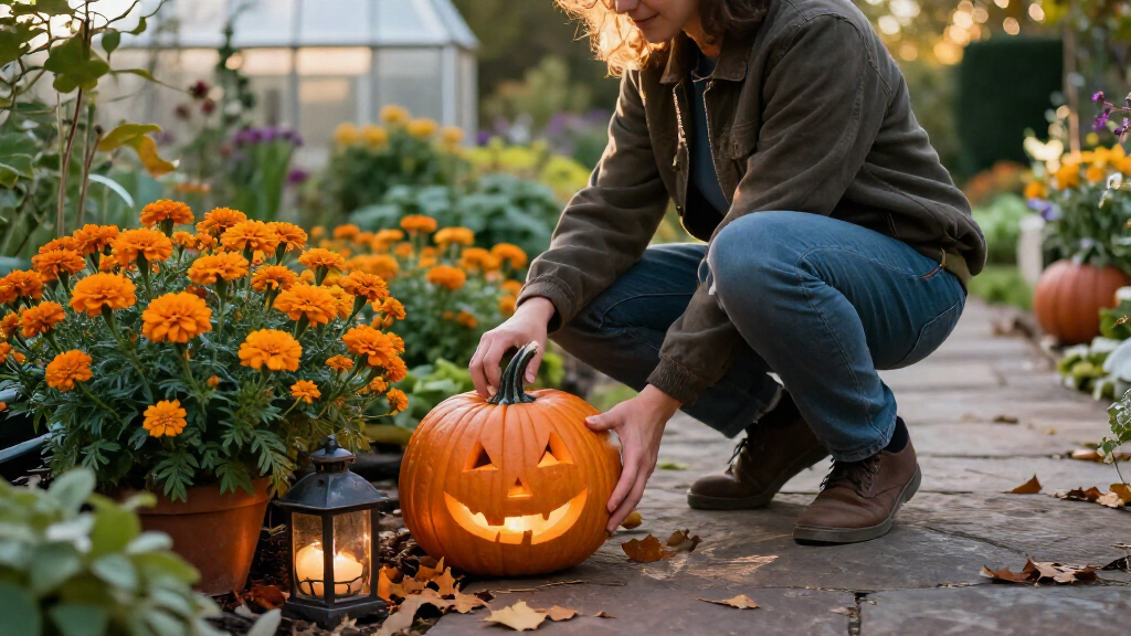 Halloween garden decorations
