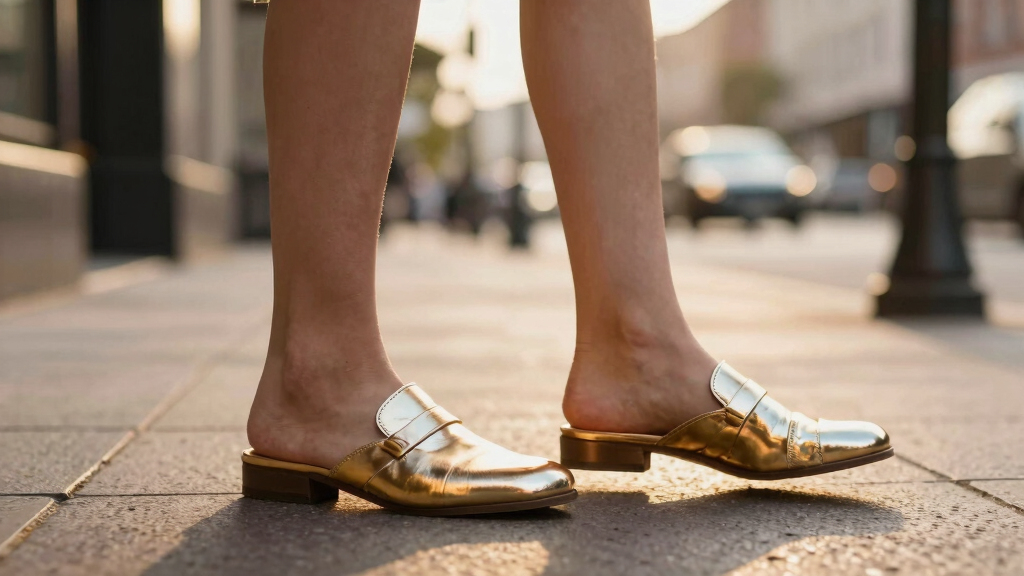 best metallic mules