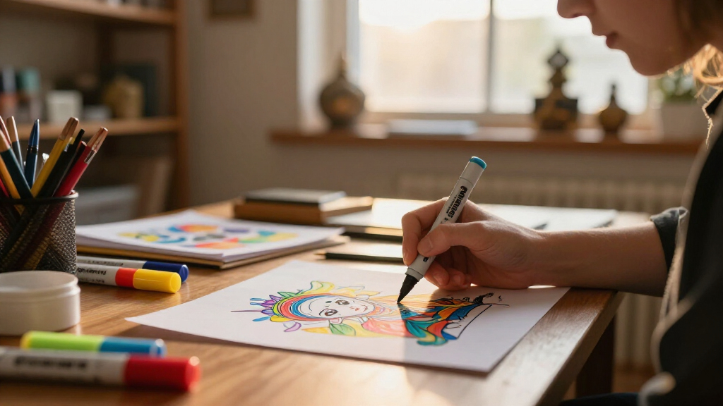 alcoholbased marker sets for vibrant illustrations