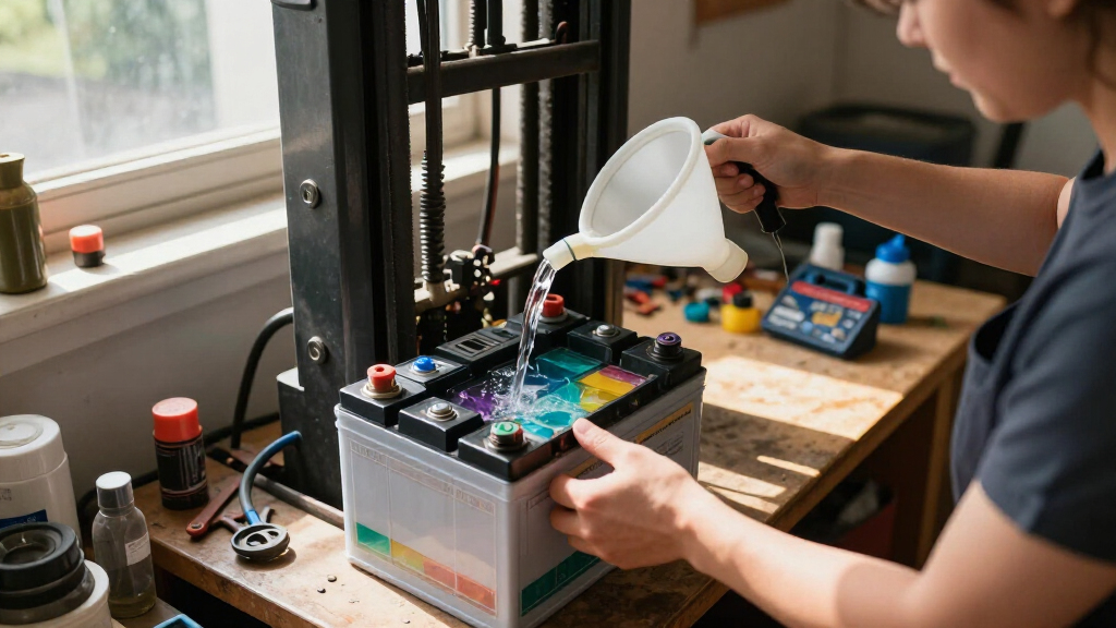forklift battery watering system kit