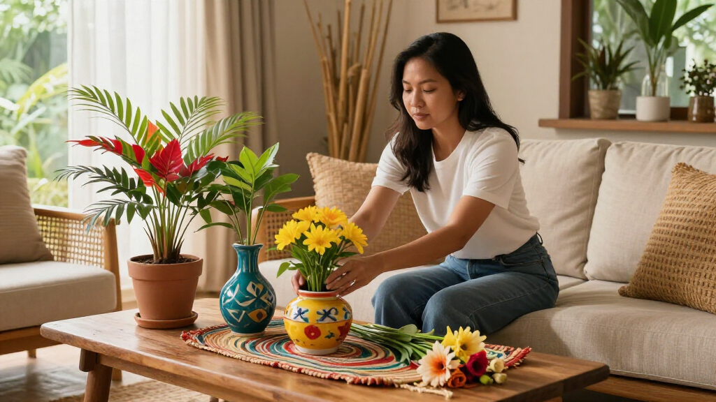 coffee table decor for filipino spring vibes