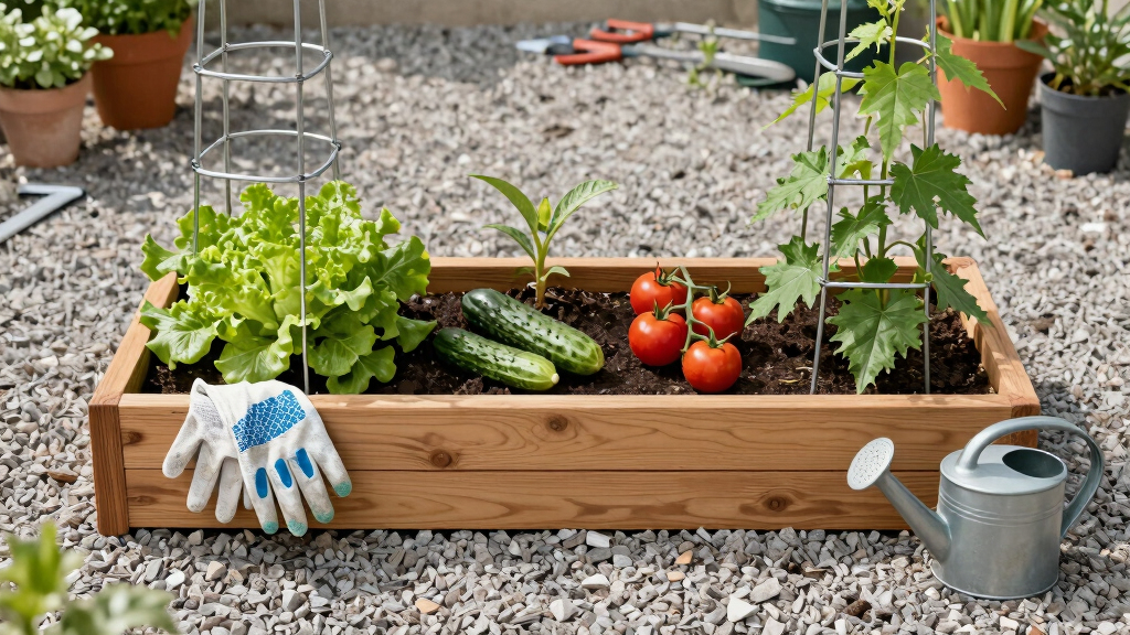 best raised beds with trellis for vining vegetables