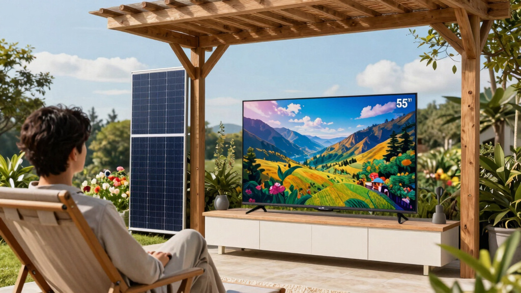 solar-powered outdoor TVs