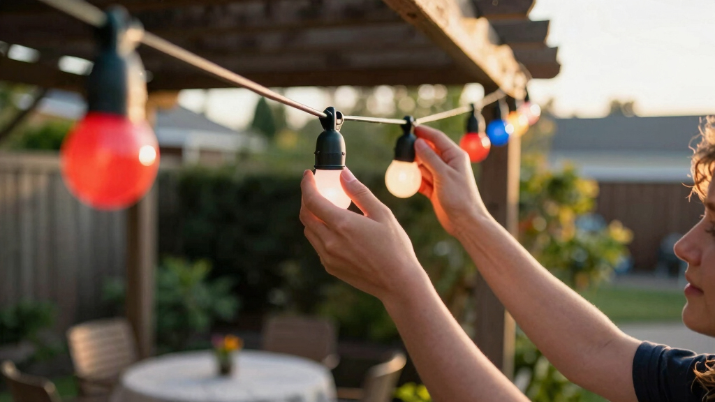 patriotic outdoor string lights