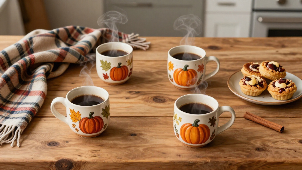 fall-themed coffee mugs