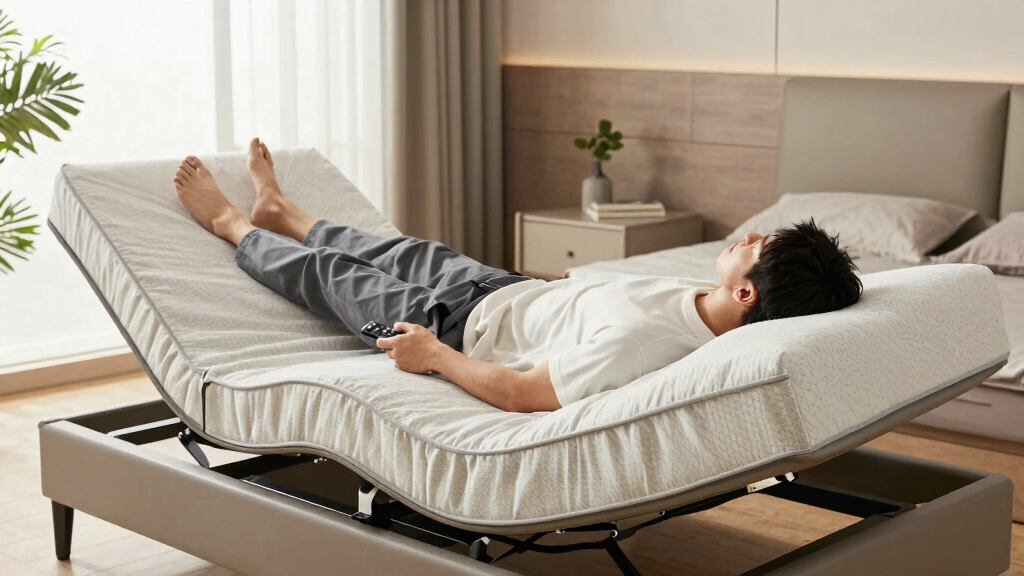 best adjustable bed frame king with massage