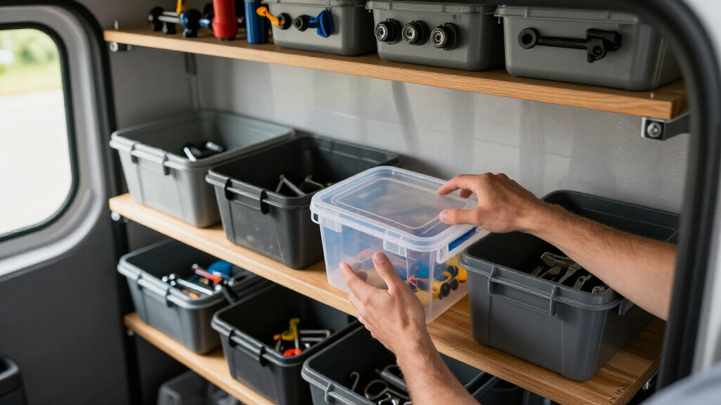 best Ford Transit van organization systems