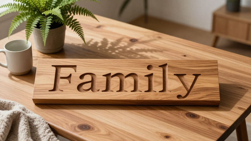best solid wood family name signs