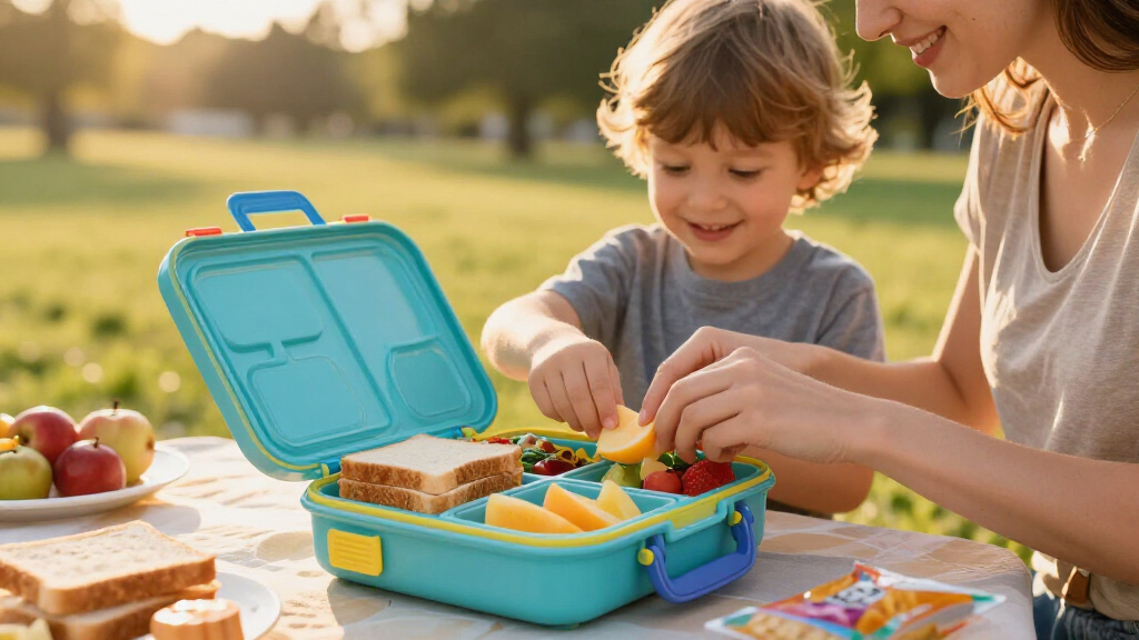 kids' lunch boxes with compartments