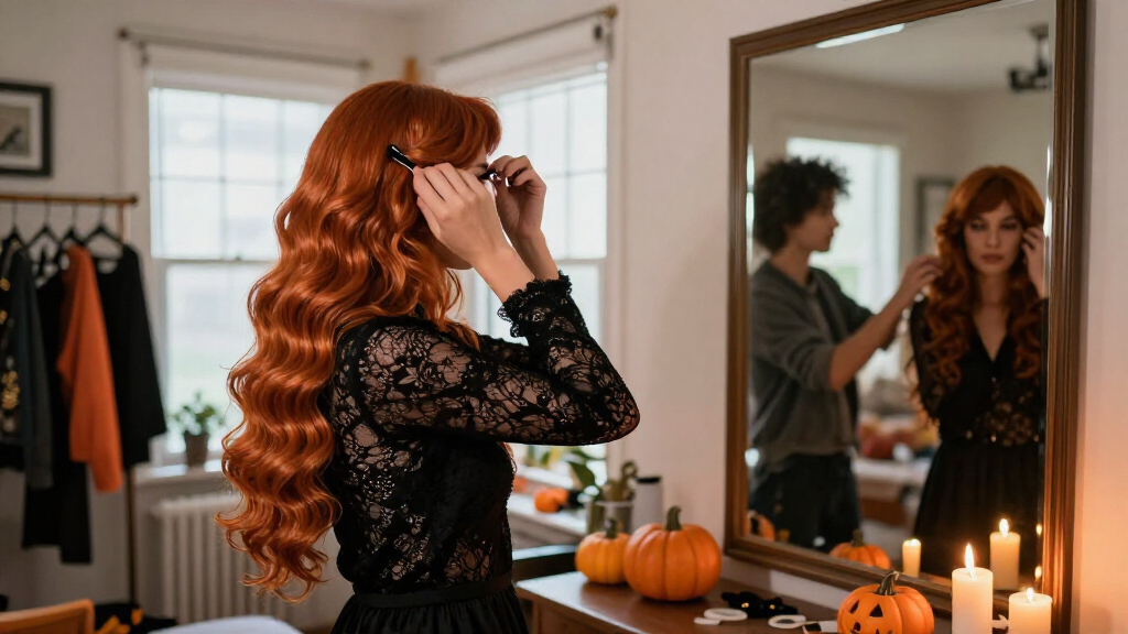 luxury Halloween costume wigs