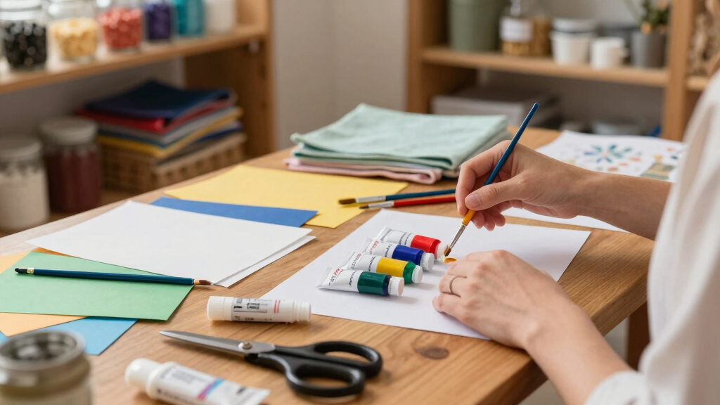 art supplies for DIY projects