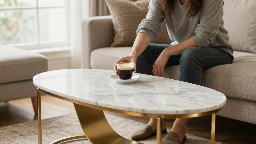 marble coffee table modern