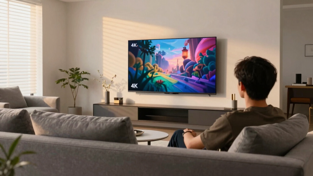 large screen 4K smart TVs