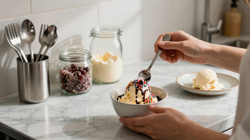 ice cream and dessert decorating supplies