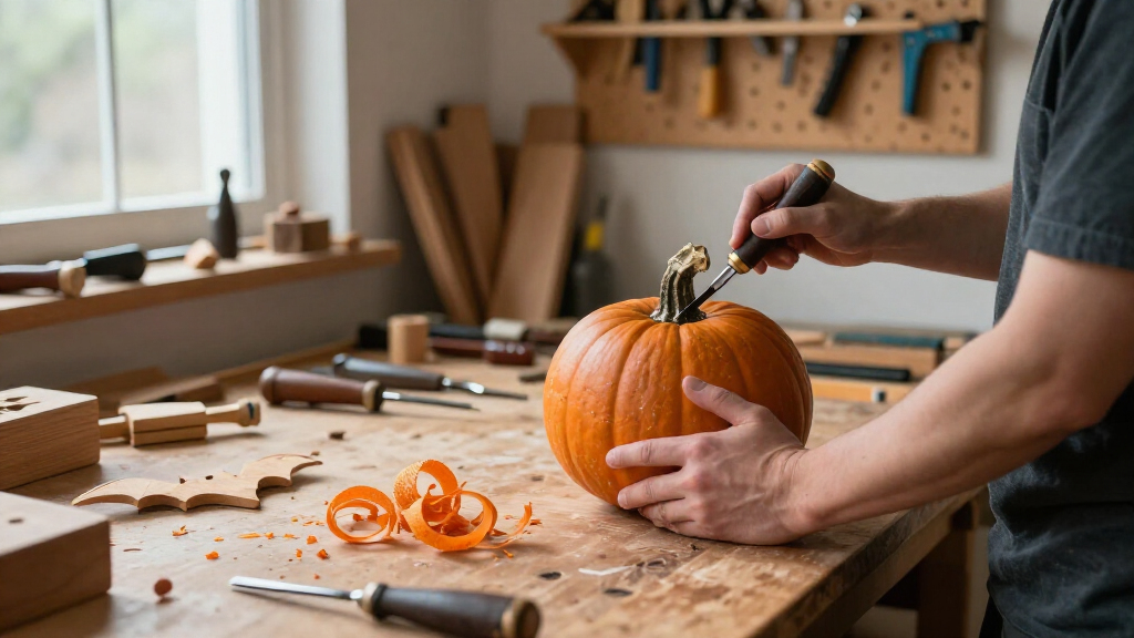 Halloween wood carving sets