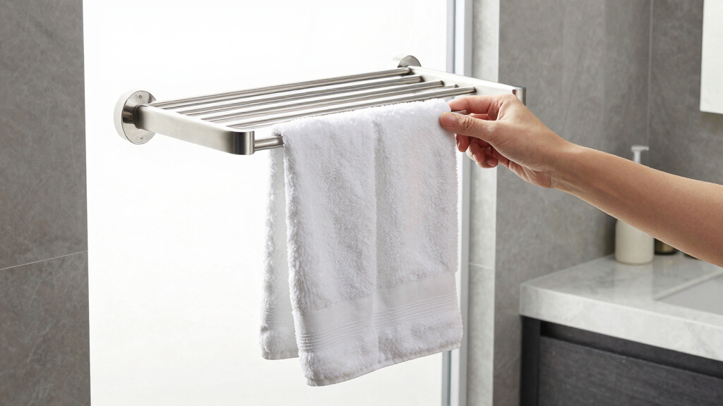 best heated towel rack for stainless steel finish