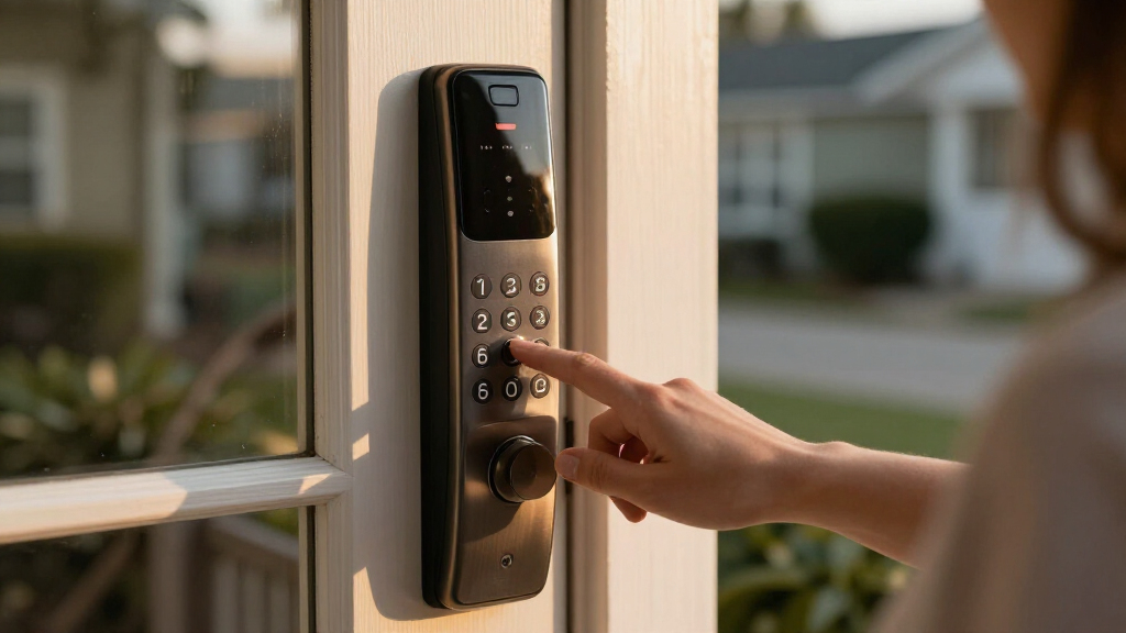 smart lock with keypad for hard of hearing users
