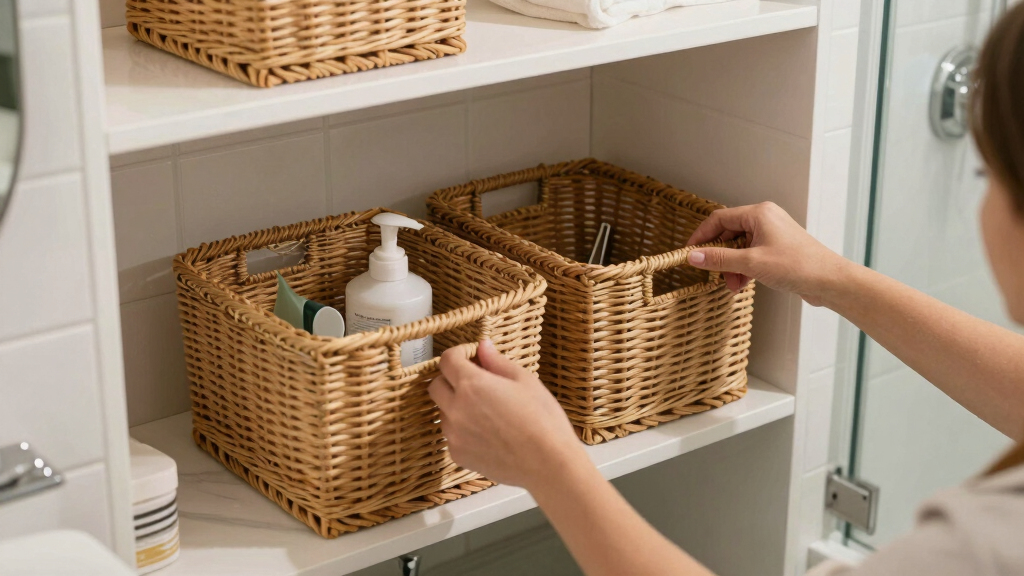 best bathroom storage baskets