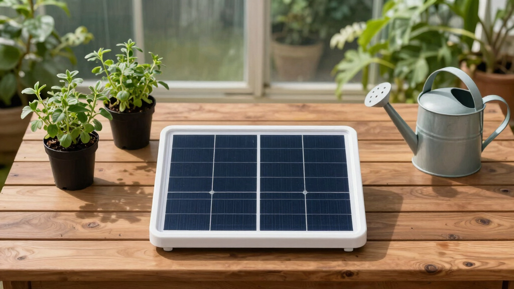 solar-powered greenhouse fan