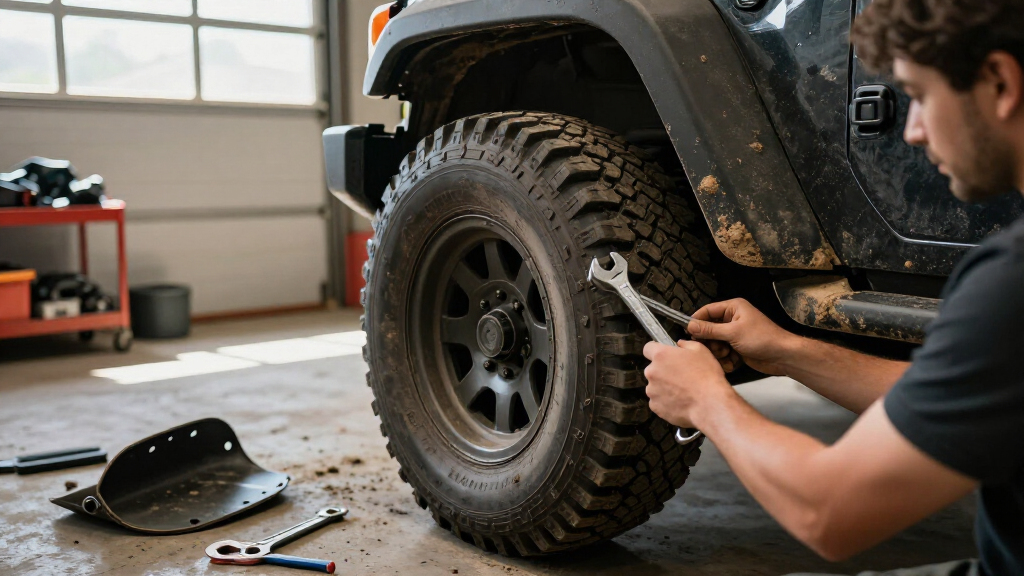 rock guards and mud flap kit for off road