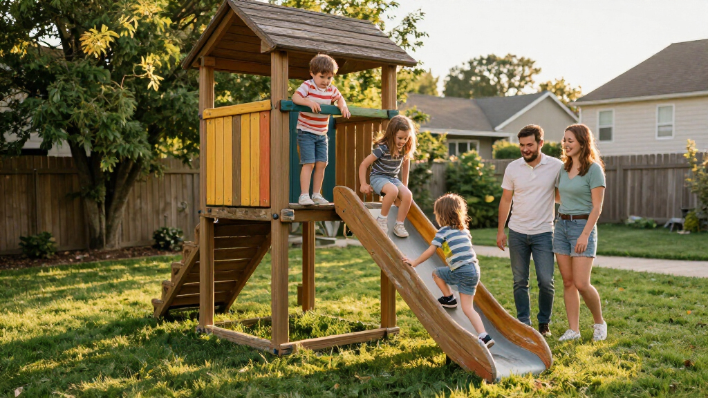 outdoor playsets for backyards