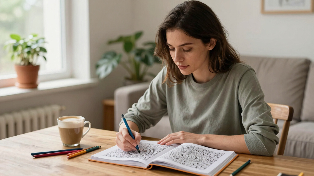 stress relief adult coloring books