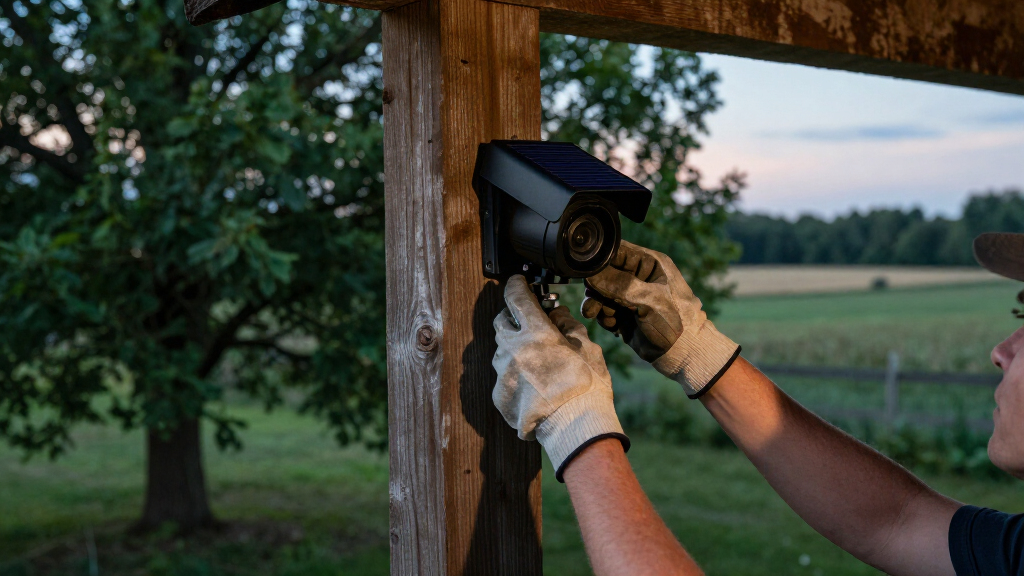 solar outdoor security cameras for rural properties