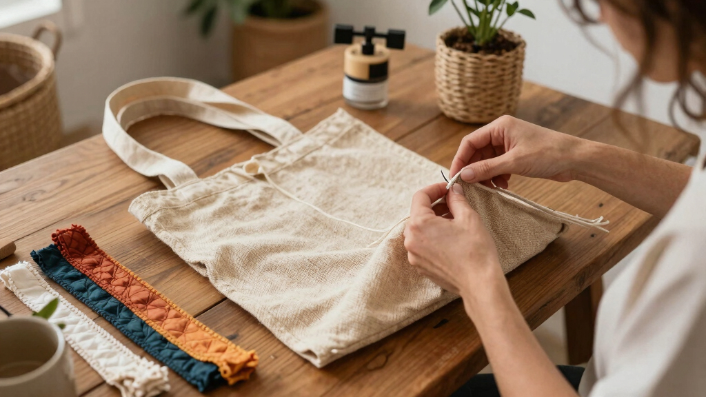 natural fiber boho chic tote bags