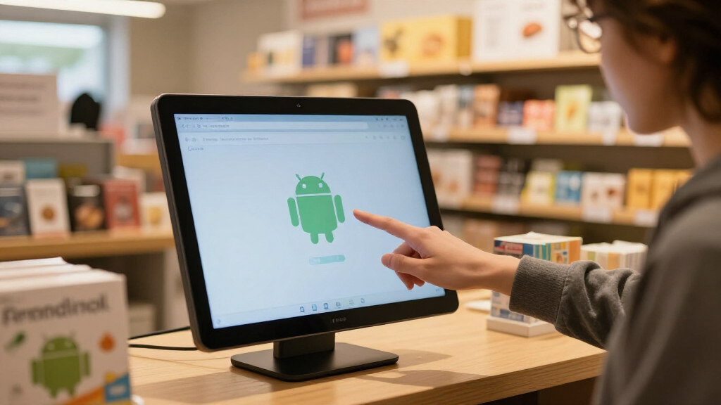 display with built in android for signage