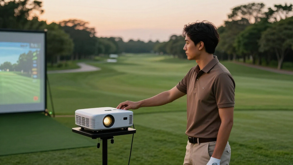 best short throw projector for golf simulator