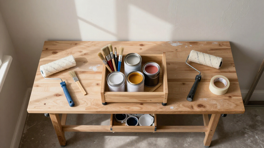 rolling bucket caddy for painting