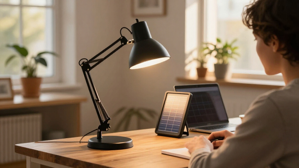 solar-powered desk lamps