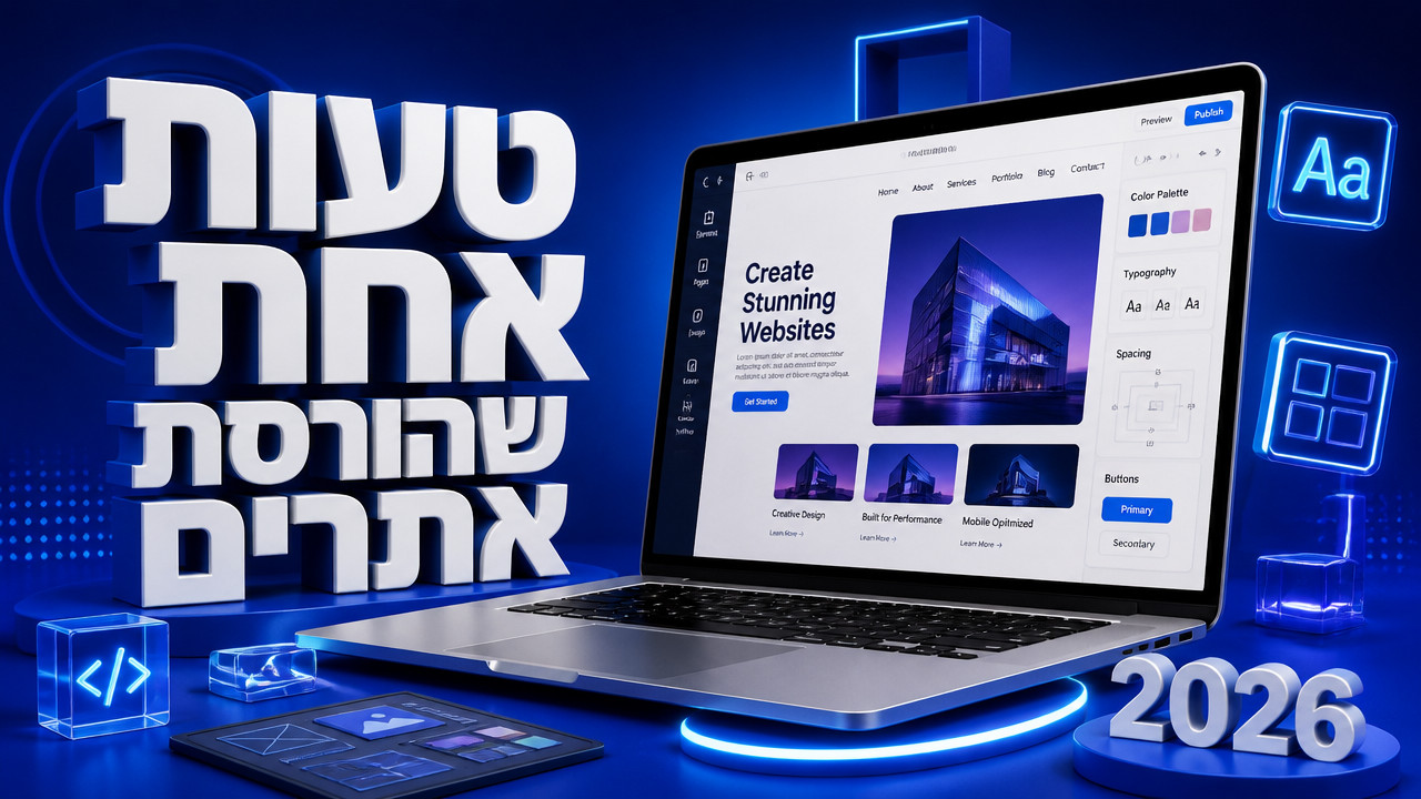 איך בונים אתר מקצועי לעסק קטן במהירות ב-2026