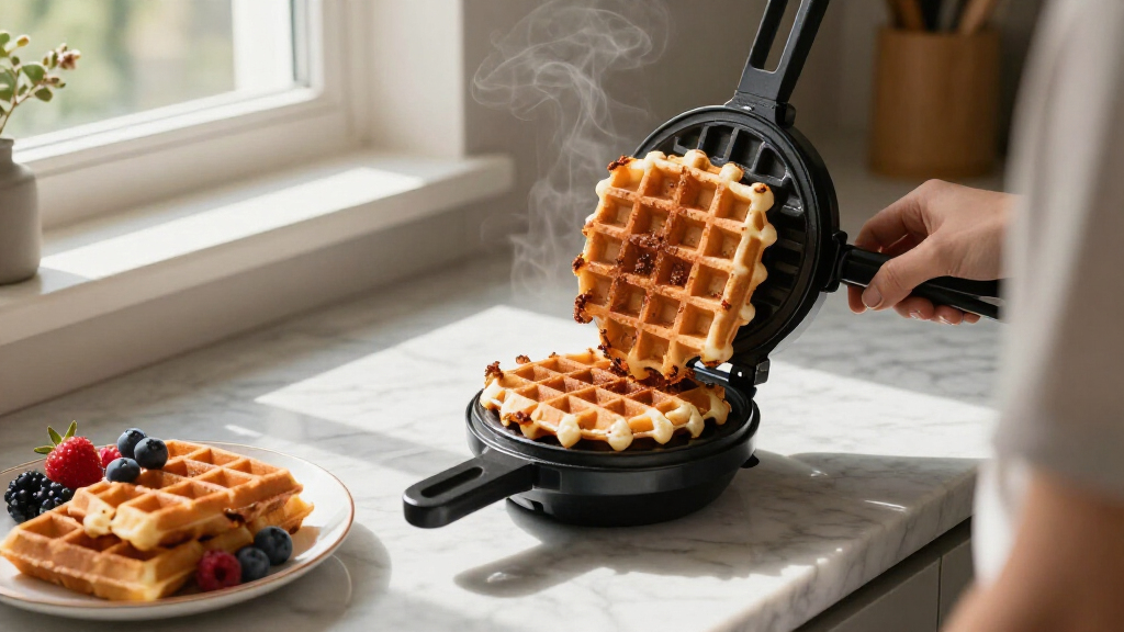 waffle maker for crispy belgian waffles