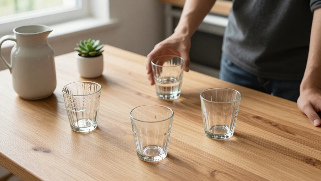 recycled glass drinkware sets