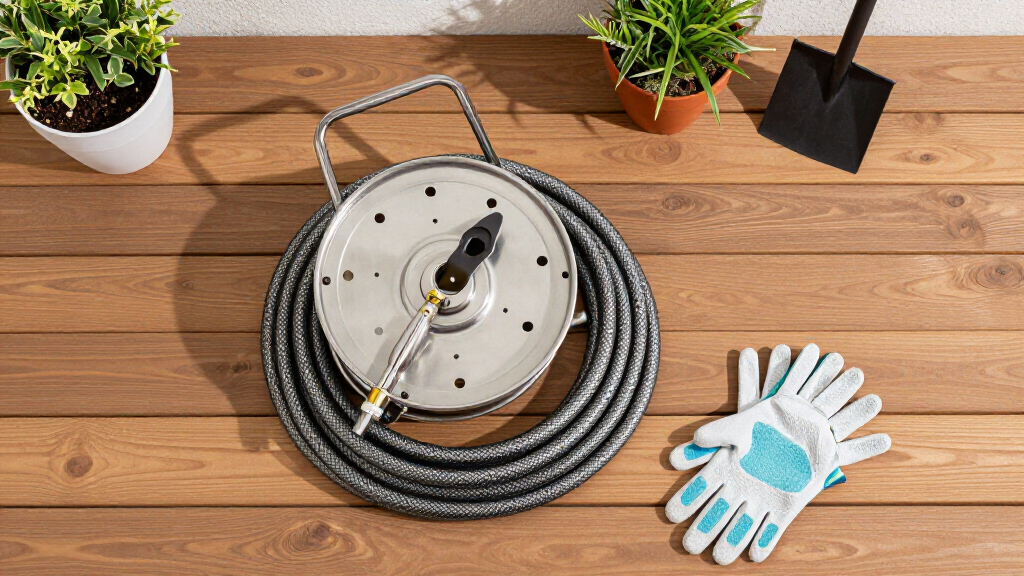 best wall mounted hose reel metal