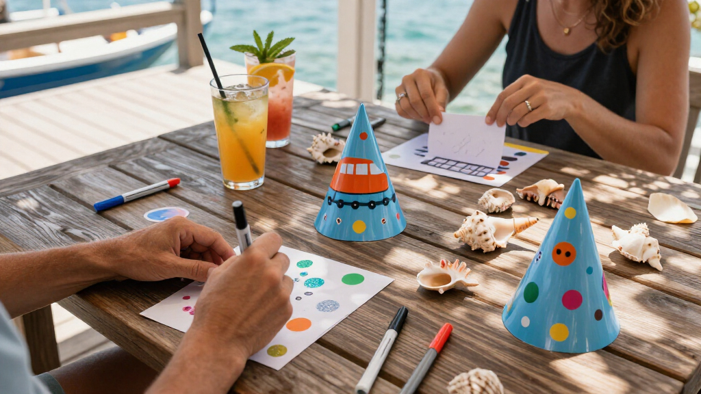 cruise themed party hats
