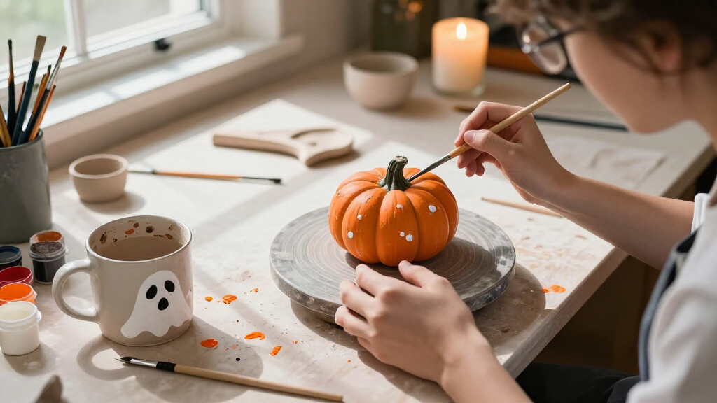Halloween pottery painting kits