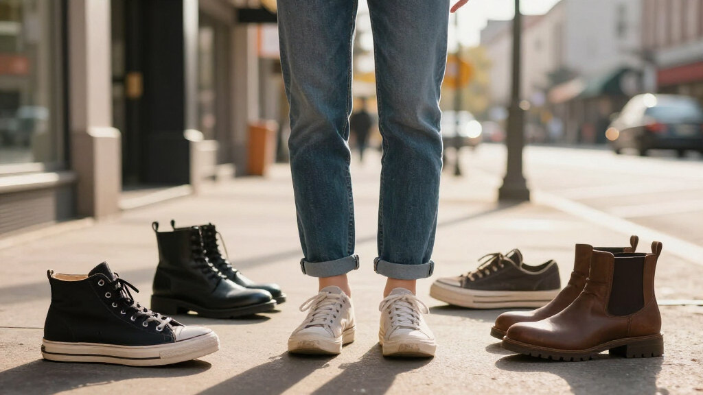 best shoes to wear with straight-leg jeans