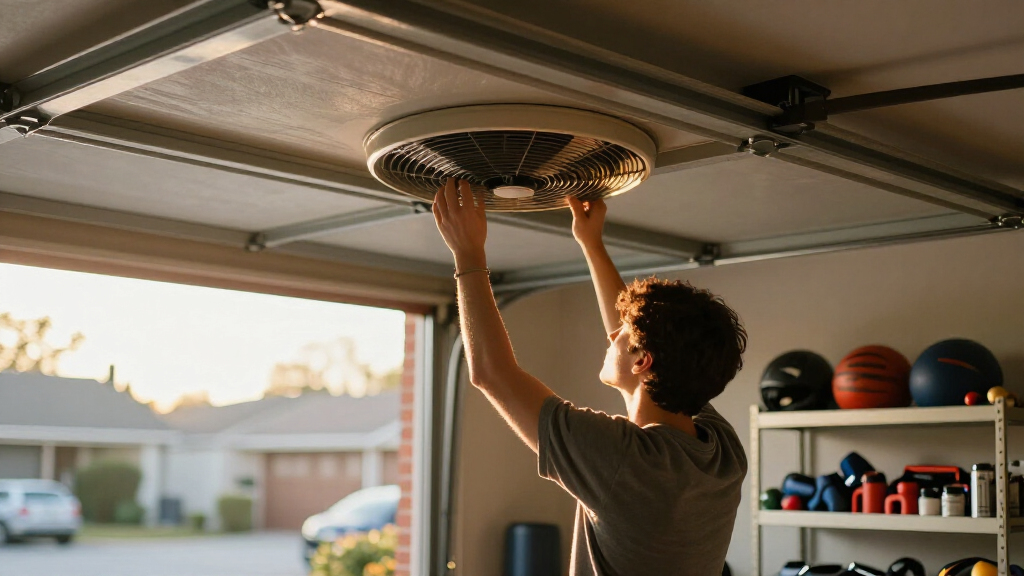 exhaust fan with shutter for garage