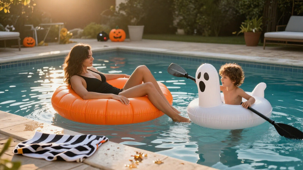 Halloween pool floats
