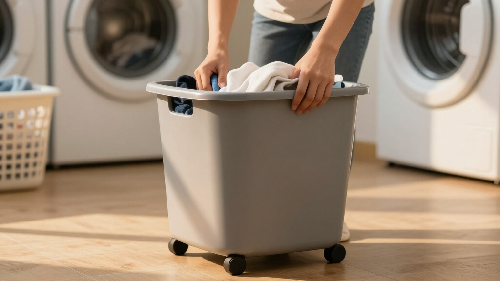laundry hampers with wheels