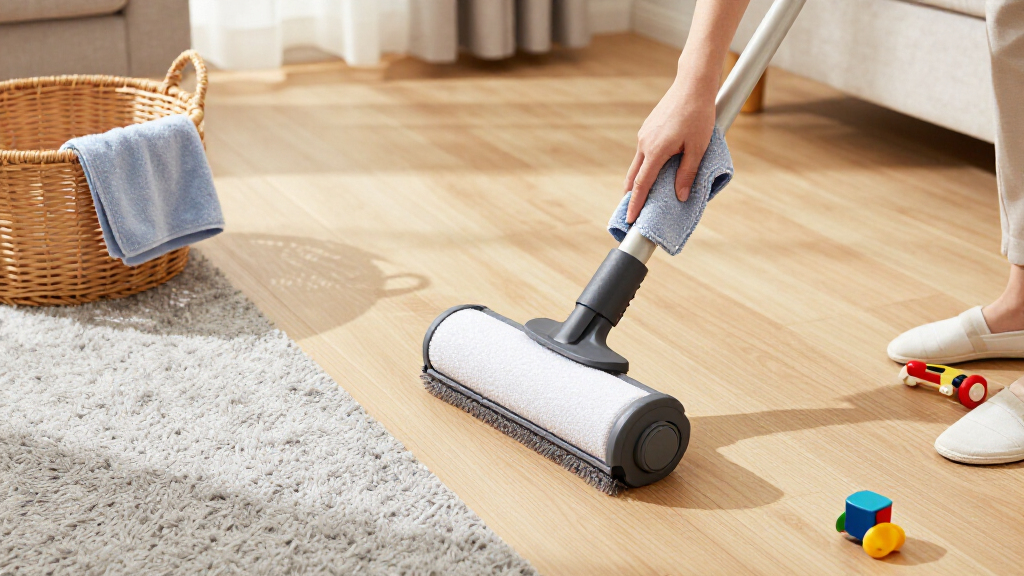 best floor washer with anti-tangle brush roller