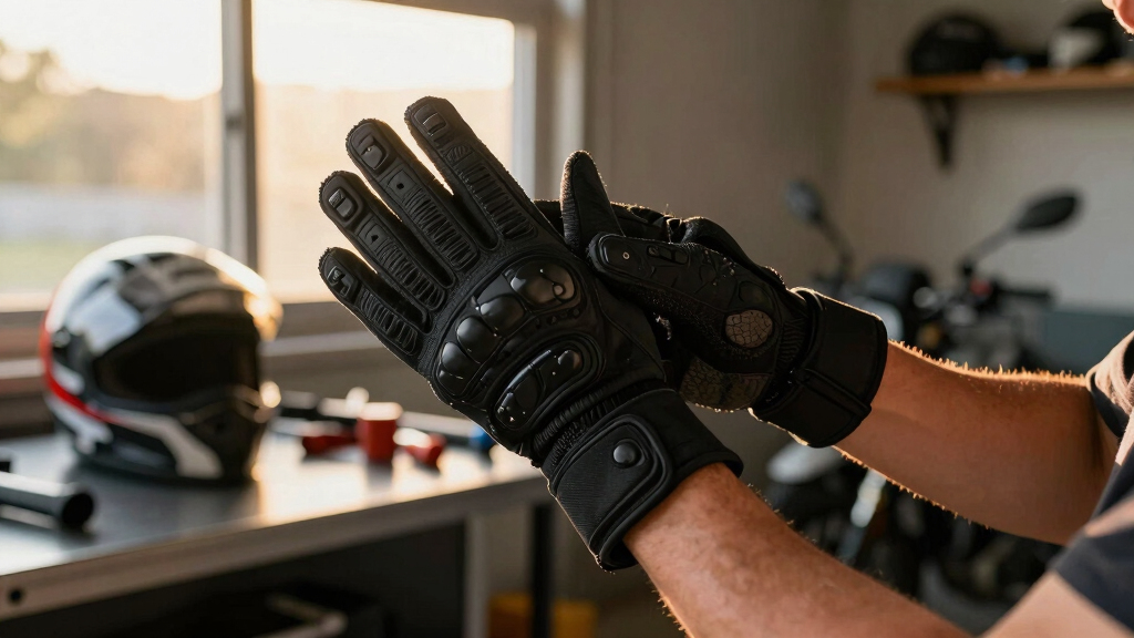 motorcycle riding gloves with armor